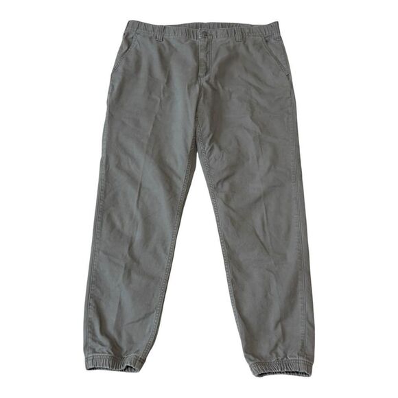 Carhartt Men's Rugged Flex Canvas Green Relaxed Fit Cargo Jogger Pants Size 38 - Picture 2 of 12